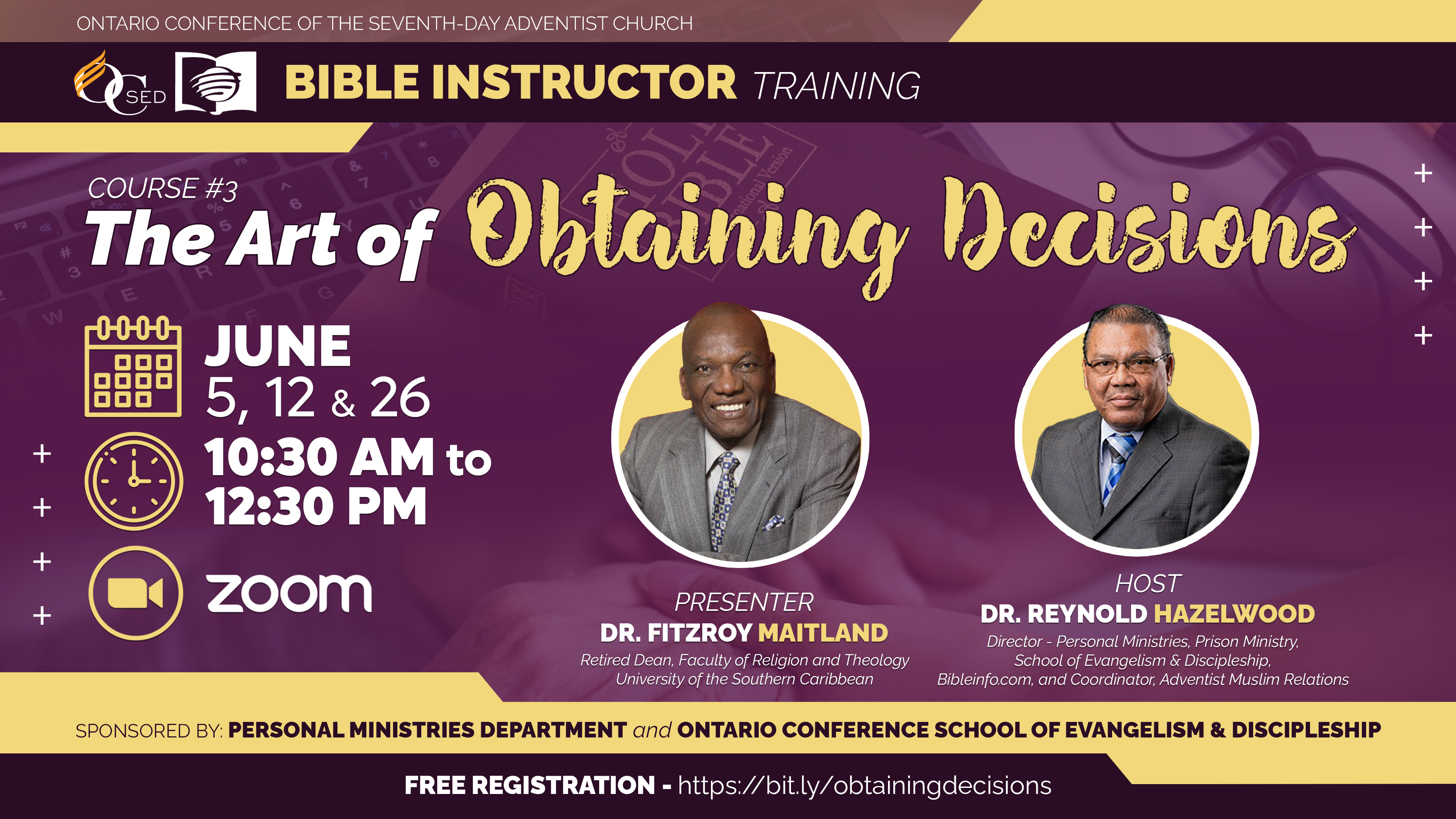 Ontario Conference Bible Instructor Training 2022
