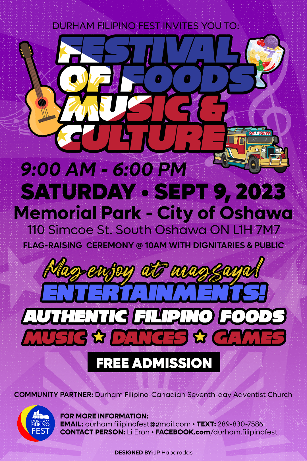 Durham Filipino Festival 2023 Purple Version