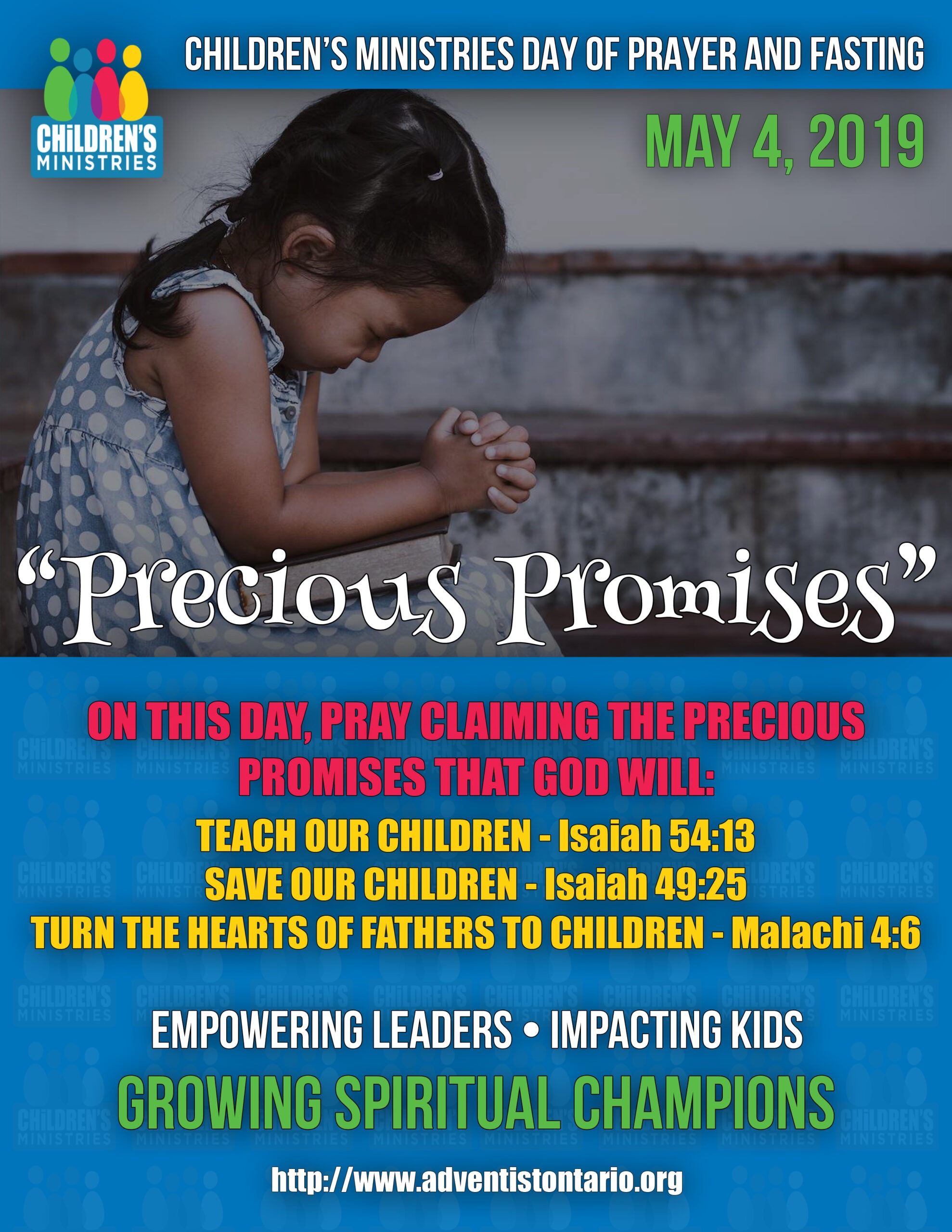 Children's Ministries Day of Prayer and Fasting 2019