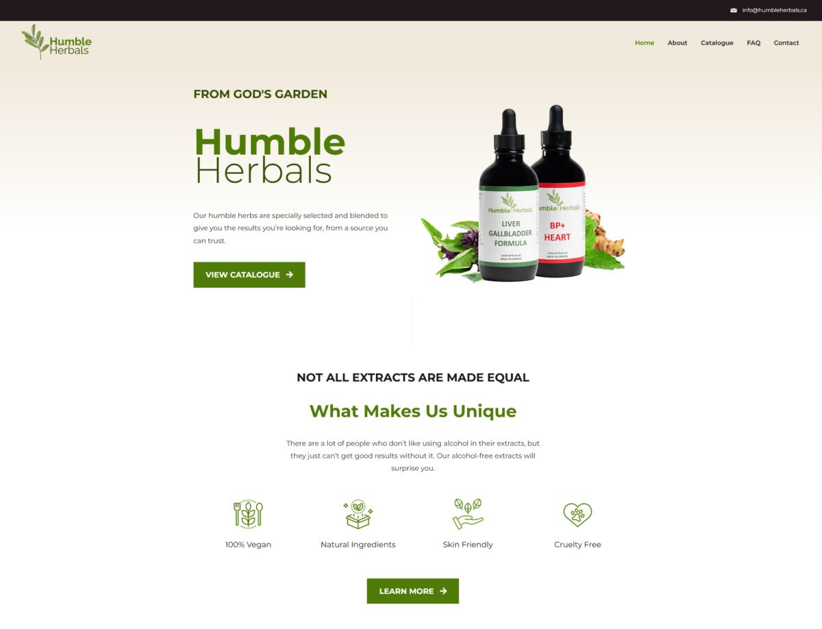 Humble Herbals Homepage