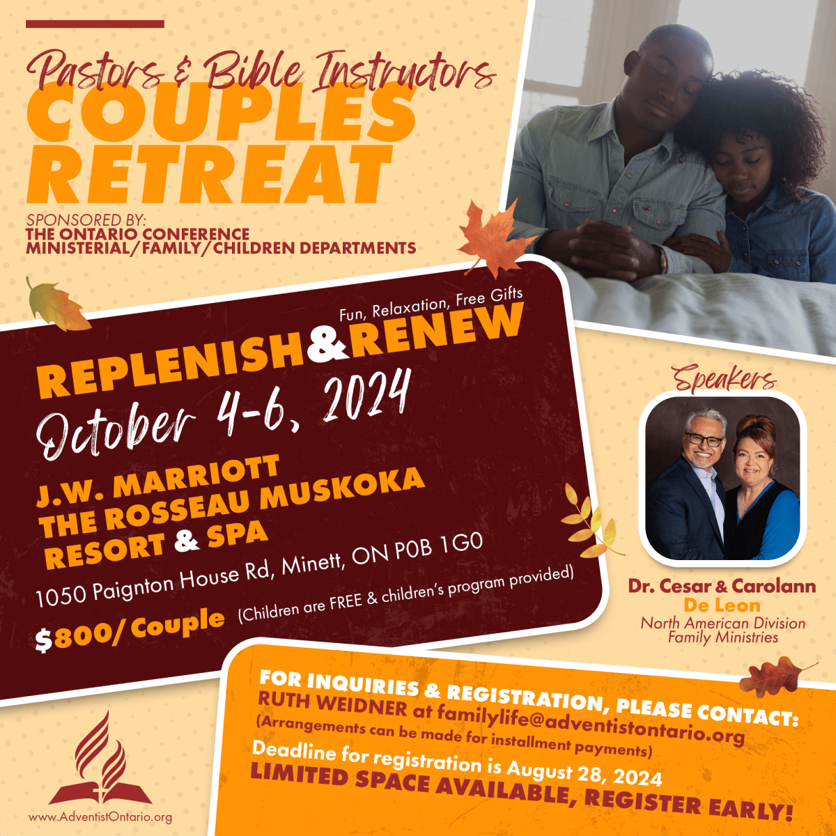 Pastors & Bible Instructors Couples Retreat