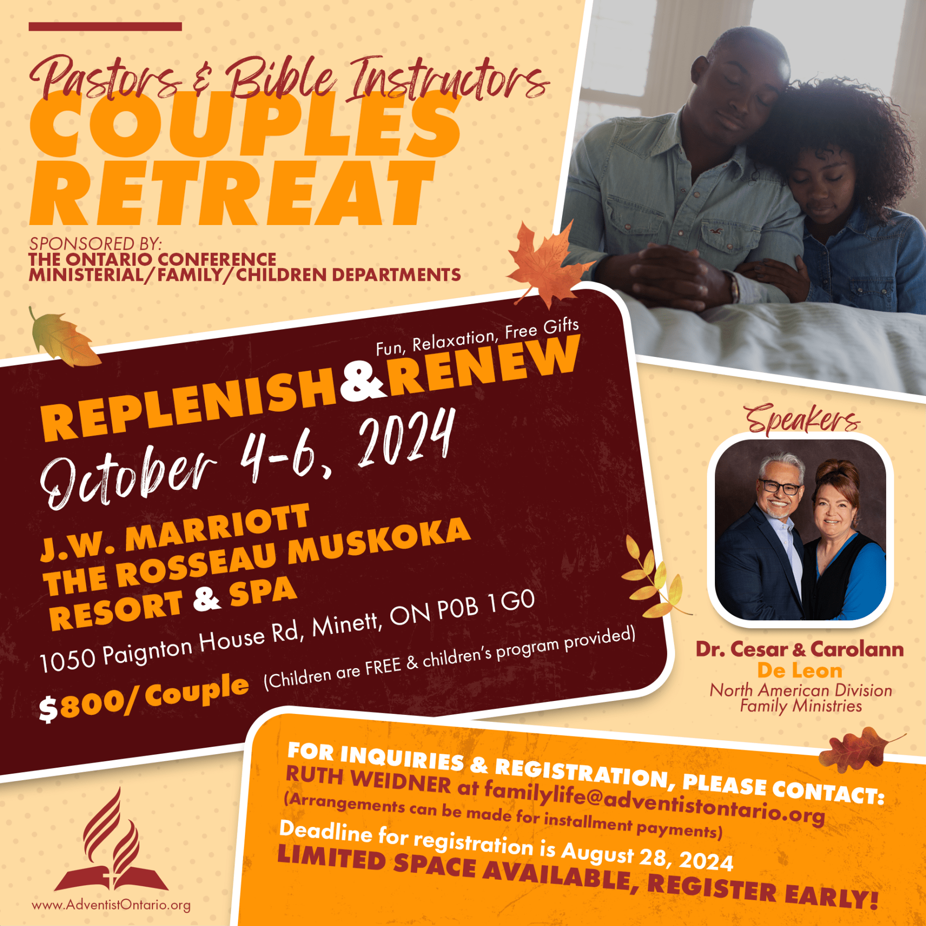 Pastors & Bible Instructors Couples Retreat