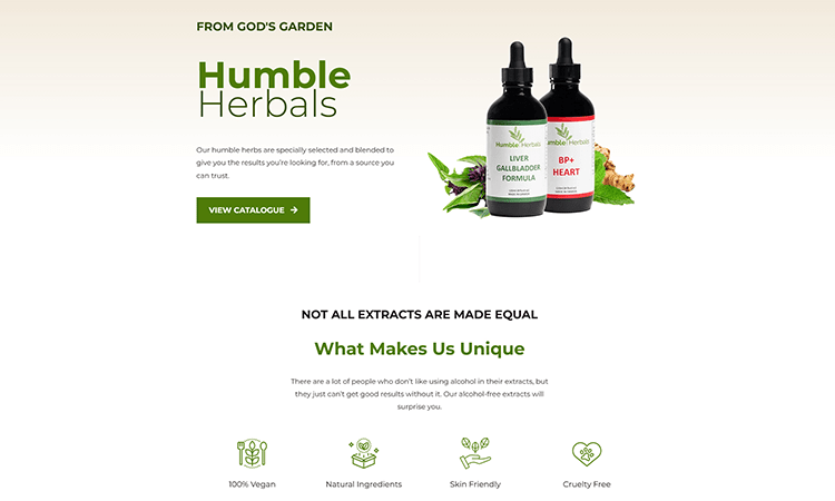 project-humble-herbals-website-revamp